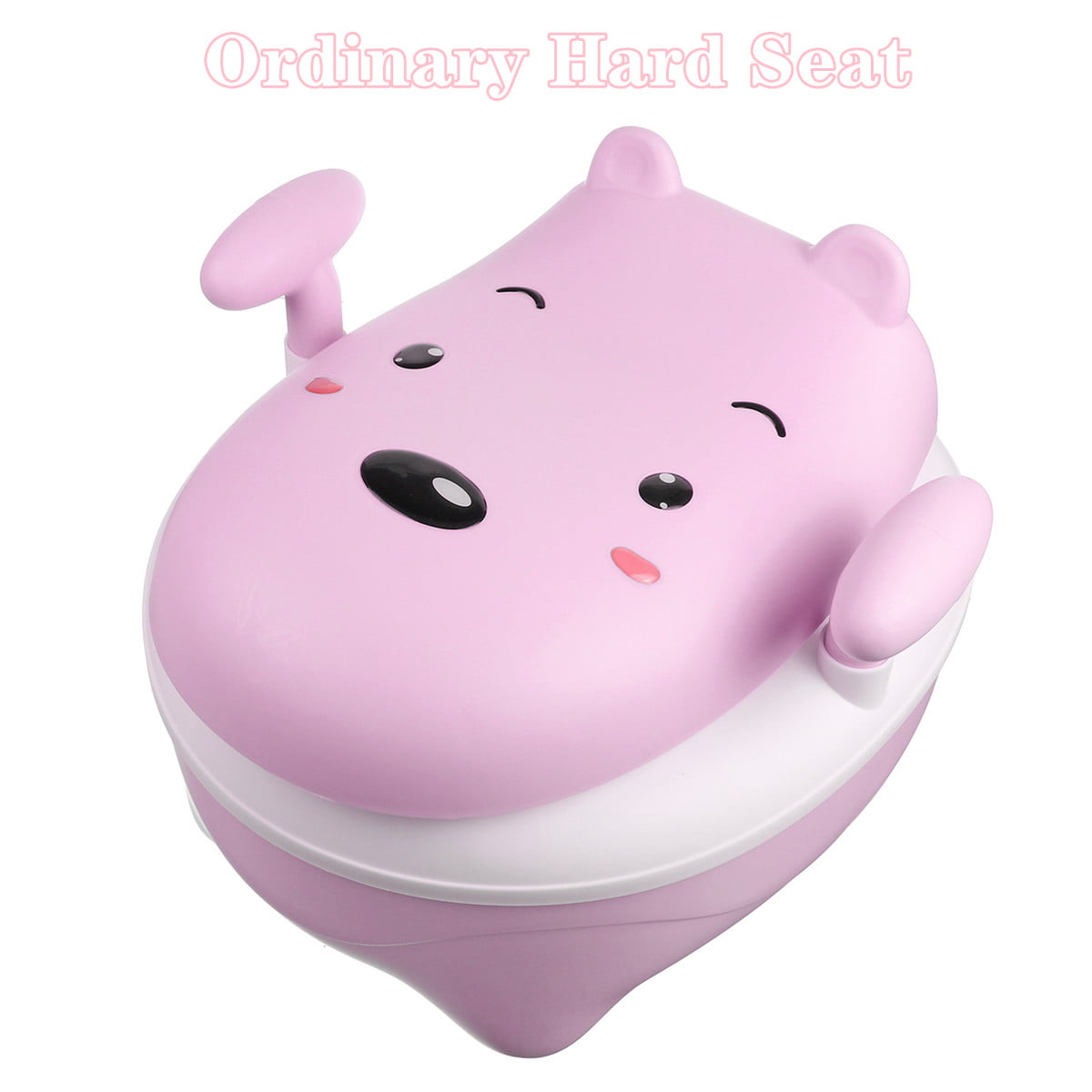 PINK CHILD TOILET SEAT POTTY TRAINING SEAT CHAIR REMOVABLE LID KIDS BABY NEW 