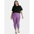 thumbnail image 6 of Terra & Sky's Women's Plus Capri Leggings, 2-Pack, 6 of 7