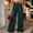 Army Green, variant on Women's Sequin Wide Leg Pants, Drawstring Elastic Waist Party Pants with Side Pockets