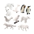 thumbnail image 2 of Juego de simulación de animales realistas, juego de animales polares, juego de figuras hechas a mano, modelos de animales árticos para niños, regalo, 10 piezas, 2 of 8