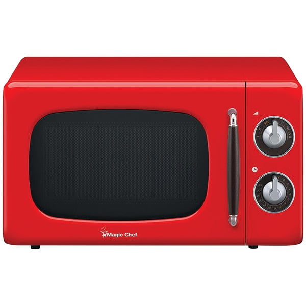 Magic Chef® .7 Cubicft 700watt Retro Microwave (red)