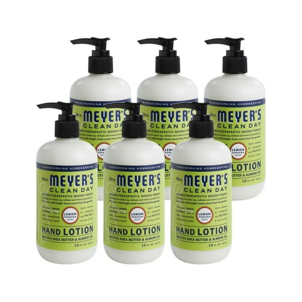 Mrs. Meyer's Hand Lotion, Lemon Verbena, 12 OZ (Pack of 6)
