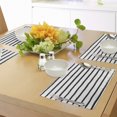 thumbnail image 4 of Ambesonne Art Place Mats Set of 4, Minimalist Paintbrush, Standard Size, Charcoal Grey, 4 of 6