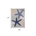 thumbnail image 3 of 9' x 12' Blue and Gray Starfish Indoor Outdoor Area Rug, 3 of 6