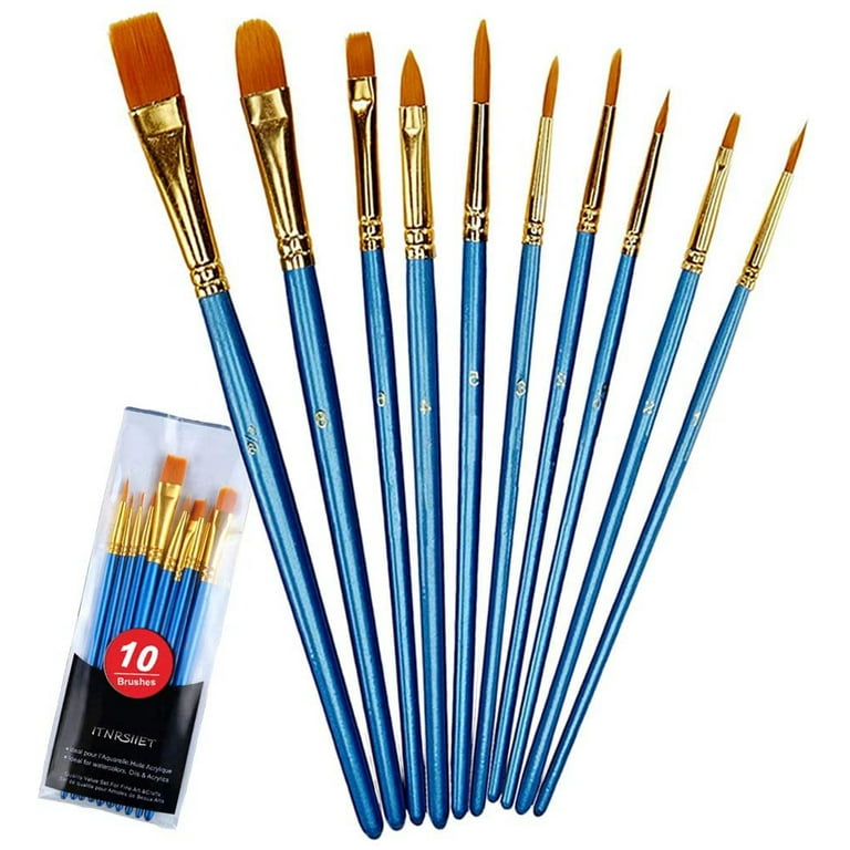 Detail Paint Brushes Set 10Pcs Miniature Brushes for Fine