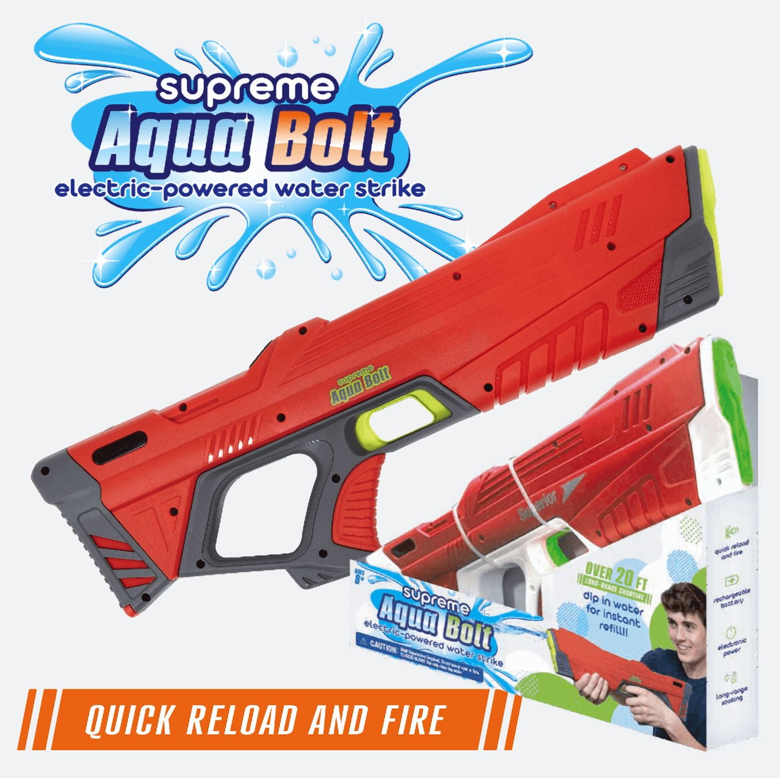 supreme 電動水鉄砲 Free Shipping! Supreme Sports Aqua Bolt Water Gun, Electric