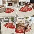 thumbnail image 5 of Large Area Rugs for Living Room Bedroom, Valentine's Day 5'x8' Rug Washable Carpet Runner Indoor Outdoor, Red Love Polka Dots Line Minimalist Beige Non Slip Floor Mats Rug for Kitchen, Bathroom, 5 of 8