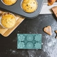 thumbnail image 4 of TIELUTT Mini Border Flower Cake Chocolate Fudge Baking Gadgets for Kids Stainless Steel Cake Pans with Lids Stainless Steel Cake Pan Rectangular Candy compatible with Machine for Adults Small round Ba, 4 of 5