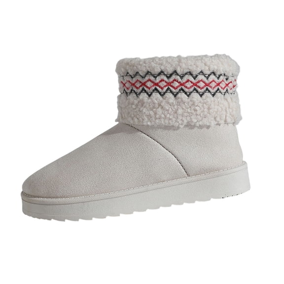 Npasoilc Snow Boots for Women,Winter Boots,Ankle Boots and Fluff Boots With Fleece,Fur Lined Short Boots