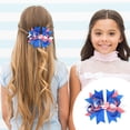 thumbnail image 4 of Christmas Gifts Moocorvic Hair Clips Independence Day Hair Barrettes Patriotic Party Claw Clips Hair Accessories For Women Bow Hairpin USA Stars Hair Clips Hair Jaw Clamp Head, 4 of 5