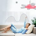 thumbnail image 6 of Bdday Fans for Wedding Guests E27 Screw Mouth Fan Light Ceiling Fan Light Intelligent Remote Control Living Room Bedroom Dining Room Fan Small Pendant Light Fans for Kids, 6 of 8