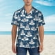 thumbnail image 2 of Fotbe Snow Penguin Camisa Hawaiana para Hombre Unisex – Camisa Casual de Verano con Botones de Manga Corta de Algodón y Lino,XX-Large, 2 of 7