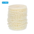 thumbnail image 3 of Guirnalda de Perlas Falsas Uxcell de 6 mm, Cadena de Perlas de 82 pies, Rollo de Perlas, Beige, 3 of 6