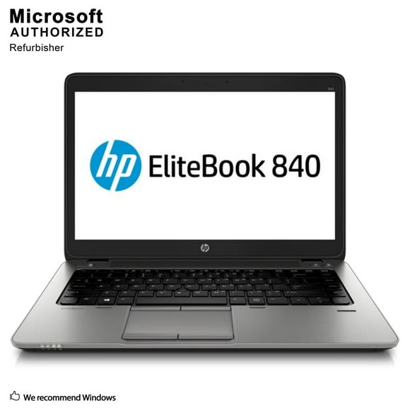Ordinateur Portable HP EliteBook 840 G1 14", CI5-4300U jusqu'à 2,9 GHz, 8G DDR3L RAM, 512G SSD, VGA, DisplayPort, USB 3.0, Windows 10 Pro 64 Bit (en, FR, ES)-Reconditionné