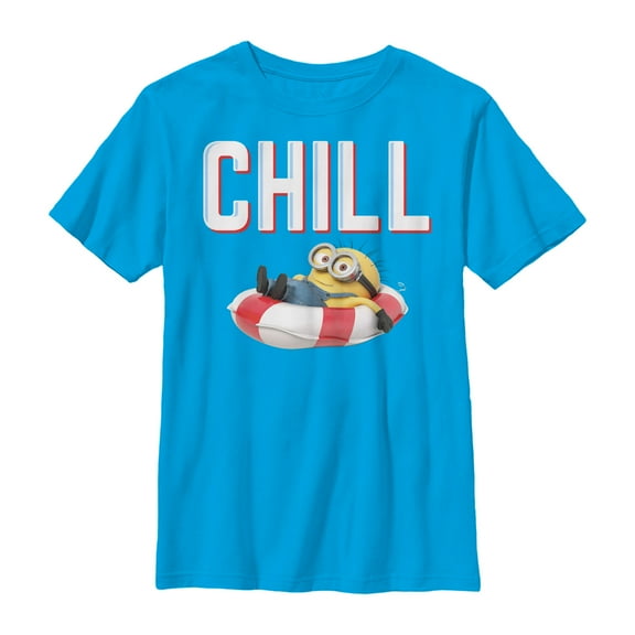 Boy's Despicable Me Minions Chill Floatie  Graphic Tee Turquoise Large
