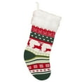 thumbnail image 1 of Christmas Stocking Knitted Decorative Festive Xmas Hanging Sock Holiday Stocking, 1 of 10
