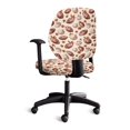 thumbnail image 4 of Chririnla Split Stretchable Seat Cover Autumn Rugby Pumpkin with Easy to Install Washable Office Chair Cover for Gaming Chair, 2 Piece Computer Office Chair Cover, 4 of 8