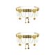 thumbnail image 1 of Minnieouse Fashion Women Waist Chain Belly Dance  Costume Alloy Belt Girls Tassels 2piezas Oro, 1 of 6