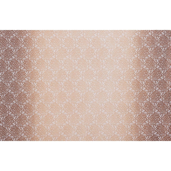 Zelouf Lace Ombre Glitter Scallop , Sewing, DIY, Crafts Fabric by the Yard, Nutmeg/gold, 1 Yard