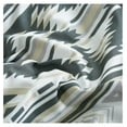 thumbnail image 6 of KriKac Zella 3-Piece Southwestern Geometric Motif Comforter Set - Multicolor Gray White Light Brown Printed Washed Microfiber Bedding, King, 6 of 9