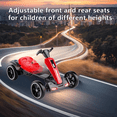 thumbnail image 4 of Conchico 12V Electric Pedal Go Kart for Kids, Foldable Go Cart with Adjustable Seat for Kids Aged 3-6 Years Old, Red, 4 of 8