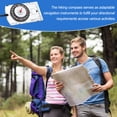 thumbnail image 6 of Uxcell Orienteering Compass, 2 Pack Navigation Hiking Compasses for Map Reading Survival Outdoor Exploring Transparent, 6 of 7