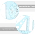 thumbnail image 2 of MasteelfCA Multi-function Geometric Drawing Template Mathematics Examination Ruler School Supply, 2 of 7