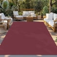 thumbnail image 2 of Red Solid Color Outdoor Rug 4x6 Ft - Reversible Patio Rug Outdoor Camping Rugs, Aesthetics Contemporary Luxury Washable Indoor Outdoor Area Rugs, Non-Slip Outdoor Carpet Runner for Deck/Porch, 2 of 8