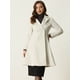 thumbnail image 4 of Abrigo Largo de Invierno para Mujer con Solapa y Doble Botonadura Blanco crema M, 4 of 5
