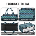 thumbnail image 4 of Large Capacity Tote Bag,Blue Green Checkered Pattern Handbag Fashion Luxury Tote Bag,15.7"x13"x 5.1" Inches,Laptop Compatible, 4 of 6
