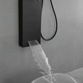 thumbnail image 5 of 4-Jet Rainfall Shower Panel System with Rainfall Waterfall Shower Head and Shower Wand With LED Light in Stainless Steel, 5 of 15