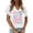 White, variant on Women T-Shirts Plus Size Happy Easter Rabbit Tops Egg Short-Sleeve T-Shirt Tops Round Neck Tunic Blouse Womens' Tops, Tees & Blouses