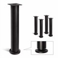 thumbnail image 2 of AKB Hardware Ensemble de 4 Pieds de Sofa en Métal à Hauteur Réglable – Design Rond Moderne, Acier Durable, Pieds Torsadables Réglables, Assemblage Facile (12 Pouces H Noir), 2 of 4