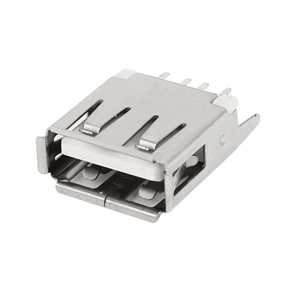 Unique Bargains USB 2.0 Type 4 Pin A Female PC Computer Solder Board Connector Plug Port Jack
