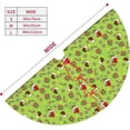 thumbnail image 4 of Green Funny Monster Christmas Tree Skirt 36" Decor Mat for Thanksgiving Halloween Xmas New Year Holiday Party Home Holiday Occasion Decorations, 4 of 6