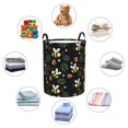 thumbnail image 6 of Balery Bees Round Laundry Basket with Handles Waterproof Freestanding Laundry Hamper for Clothes Toys in the Dorm and Family-Medium, 6 of 8