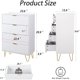thumbnail image 2 of LDHF 4 Drawer Dresser, Drawer Chest, Tall Storage Dresser Cabinet Organizer Unit with Metal Legs for Bedroom, Living Room, Closet (White/4 Drawer), 2 of 4