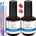 thumbnail image 1 of Removedor de uñas en gel LOUINSTIC, sin remojo ni papel de aluminio, 30 ml, con herramientas, 1 of 8