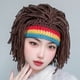 thumbnail image 4 of Peluca de lana estilo hippie con rastas, accesorio para fotos, fiestas y escenarios, estilo retro, plegable y portátil, 100% lana, ideal para presentaciones en vivo.,Wsvlmg, 4 of 7
