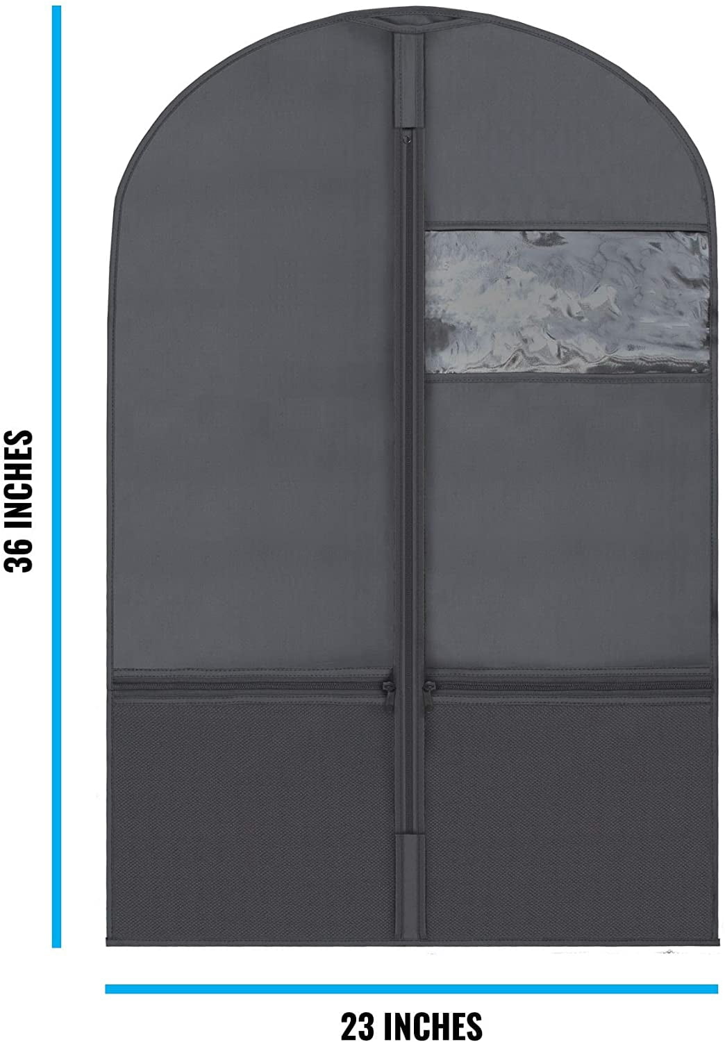 Plixio 36" Kids Garment Bags for Dance Costumes, Childrens Hanging Clothes, Uniform, Suits, Girls Dress Recital Outfit Organizer - Dance Garment Bags For Dancers with Zippered Pockets