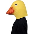 thumbnail image 2 of Duck Mask, Halloween Animal Deluxe Mask, Latex Motif, Yellow With Mask For Costume, 2 of 6