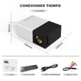 thumbnail image 4 of Mini Proyector EASYTAO Blanco 720P Nativo WiFi para Smartphone y PC, 4 of 7