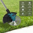 thumbnail image 3 of Zksm Cordless Weed Wacker, 9 Inch Electric Weed Eater Battery Powered w/ 6 Metal Blades, Retractable Handheld Brush Cutter with 2 2.0Ah Batteries and Brushless Motor, 3 of 9