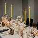 thumbnail image 5 of Candelabro de hilo largo, vela para bodas, banquetes, fiestas, decoración navideña, juego de cuatro velas de cera, 5 of 6