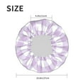 thumbnail image 5 of Gaeub Purple Checkboard Shower Caps for Women Men,Double Waterproof Layers Bathing Hat,Elastic and Reusable Bath Caps, 5 of 7