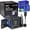 Black, variant on MySmile LP233 Pro 800ml Countertop Electric Dental Water Flosser with 30PC Mouthwash & UVC Sterilizer Light, Power Oral Irrigator for Teeth Braces 6 Jet Tips, Silver