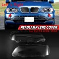 thumbnail image 1 of 2Pcs for ~BMW X5 E53 2000~2003 Car Headlight Lens Cover Replacement Head Light Lamp Lampshade Glass Shell Left+Right, 1 of 1