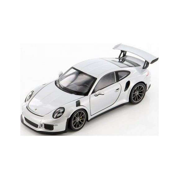 Porsche 911 GT3 RS, Silver - Welly 24080/4D - 1/24 scale Diecast Model Toy Car