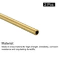 thumbnail image 3 of Uxcell 3mm OD 0.5mm Wall Thickness 250mm Length Brass Round Tube 2 Pack, 3 of 5