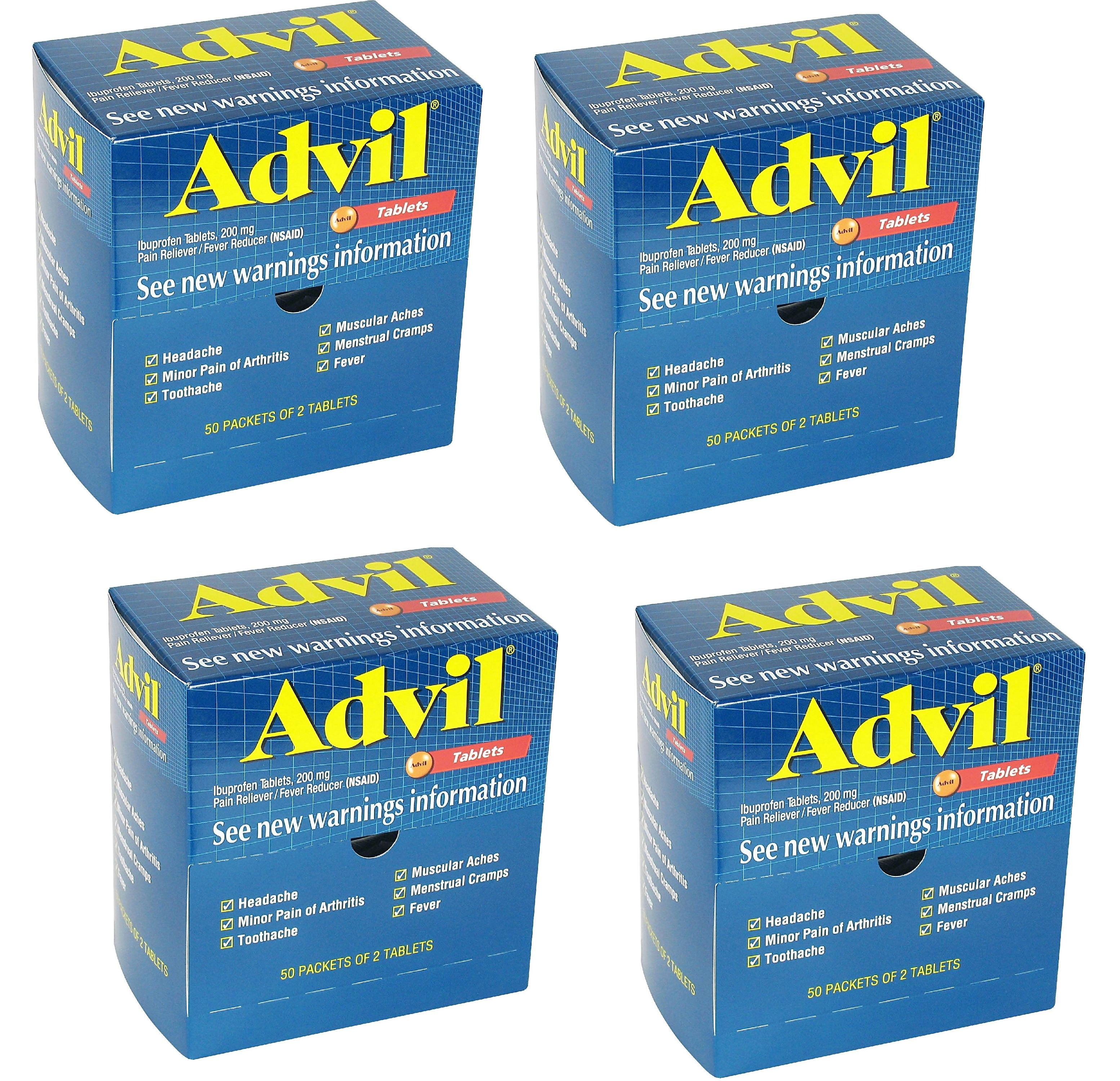 Advil Pain Reliever / Fever Reducer Coated Tablet Refill 2 by 50 Ct